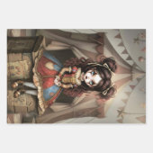 Whimsical Dark Circus Doll Geschenkpapier Set (Vorderseite 2)