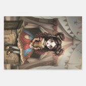 Whimsical Dark Circus Doll Geschenkpapier Set (Vorderseite)