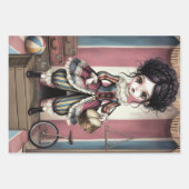Whimsical Dark Circus Doll Geschenkpapier Set (Vorderseite 3)
