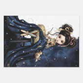 Whimsical Dark Circus Doll Geschenkpapier Set (Vorderseite)