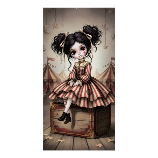 Whimsical Dark Circus Doll Poster (Vorderseite)