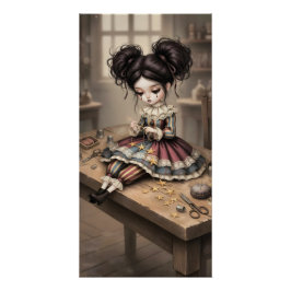Whimsical Dark Circus Doll Poster