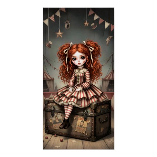 Whimsical Dark Circus Doll Poster (Vorderseite)