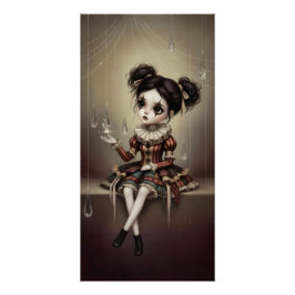 Whimsical Dark Circus Doll Poster