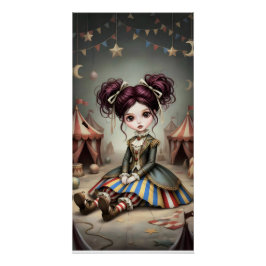 Whimsical Dark Circus Doll Poster