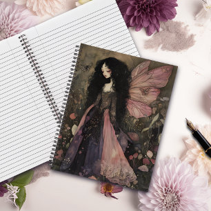 Whimsical Dark Fairy im verzauberten Twilight Gard Notizblock