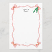 Whimsical Dear Santa Letter - Christmas Wish List (Rückseite)