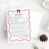 Whimsical Dear Santa Wish List for Kids