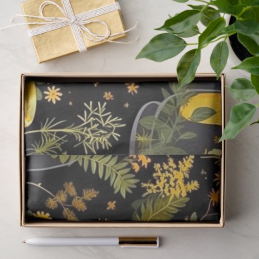 Whimsical Decoupage Tissue Glas Terrarias Seidenpapier (Geschenk)