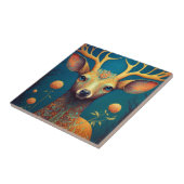 Whimsical Deer Fantasy Art Fliese (Seite)
