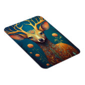 Whimsical Deer Fantasy Art Magnet (Rechte Seite)