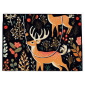 Whimsical Deer Gift Bag - Große Geschenktüte (Vorderseite)