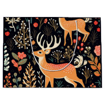 Whimsical Deer Gift Bag - Große
