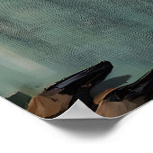 Whimsical Deer Reading Motivational Book – Funny Poster (Ecke)