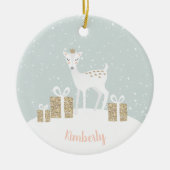 Whimsical Dei Christmas Keramik Ornament (Vorne)