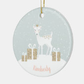 Whimsical Dei Christmas Keramik Ornament (Links)