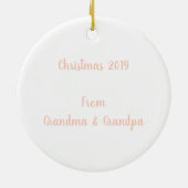 Whimsical Dei Christmas Keramik Ornament (Hinten)