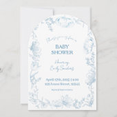 Whimsical Delft Baby Shower Invitation Einladung (Vorderseite)