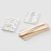 Whimsical Delicate Wildblume Wedding Program Fan Fächer (Non-assembled)