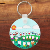 Whimsical Dental Tooth Art Geschenke Schlüsselanhänger (Vorderseite)