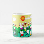 Whimsical Dental Tooth Art Kaffeetasse (Mittel)