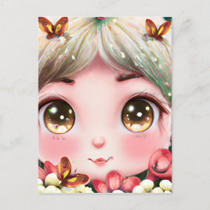 Whimsical Detection Fantasy Niedlich Kawaii Baby W Postkarte