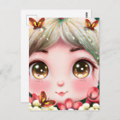 Whimsical Detection Fantasy Niedlich Kawaii Baby W Postkarte (Vorne/Hinten)