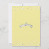 Whimsical Diamond Staub Quinceanera Einladung (Rückseite)