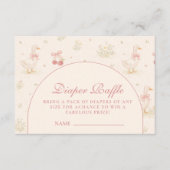 Whimsical Dinosaur Diapper Raffle Begleitkarte (Vorderseite)