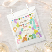 Whimsical Dinosaurier Princess Birthday Geschenktütchen (Ausgeschnitten)