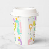 Whimsical Dinosaurier Princess Birthday Pappbecher (Rechts)