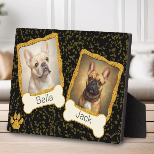 Whimsical Dog Foto Display Erstellen Sie Ihre eige Fotoplatte