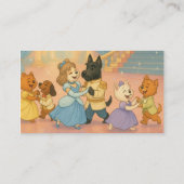 Whimsical Dog Grooming Appointment Reminder Card Visitenkarte (Rückseite)