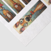 Whimsical Dog Images DIY Decoupage Lesezeichen Cra Seidenpapier (Ausschnitt)