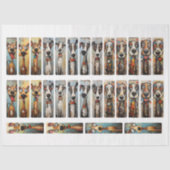 Whimsical Dog Images DIY Decoupage Lesezeichen Cra Seidenpapier (Vorderseite)