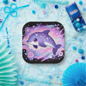 Whimsical Dolphin Baby Dusche Pappteller (Party)