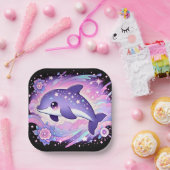 Whimsical Dolphin Baby Dusche Pappteller (Party)