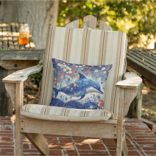 Whimsical Dolphin Kissen (Stuhl)