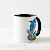 Whimsical Dolphin Splash Tasse (VorderseiteRechts)