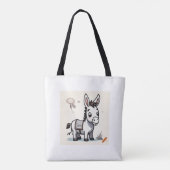 "Whimsical Donkey Design Bag - Einzigartig & spiel Tasche (Rückseite)