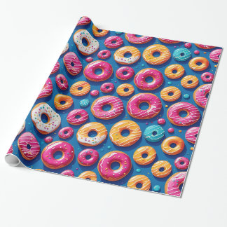 Whimsical Donut Dreams Wrapping Paper Geschenkpapier