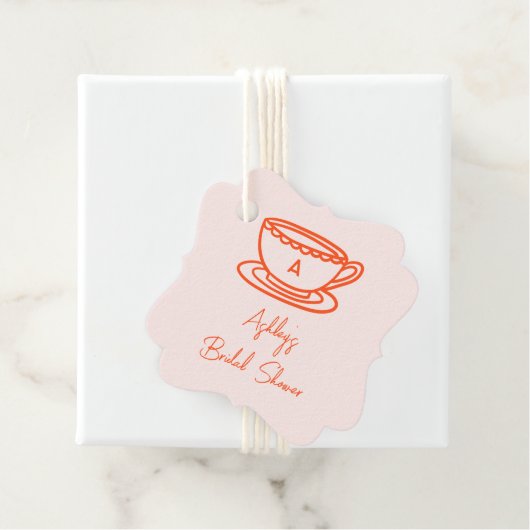 Whimsical Doodle Brautparty Tee Geschenkanhänger (Beispiel)