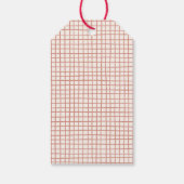 Whimsical Doodle Doodle Weihnachtsfeiertag Geschenkanhänger (Rückseite)