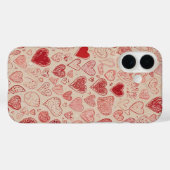 Whimsical Doodle Hearts Case-Mate iPhone Hülle (Rückseite (Horizontal))