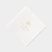Whimsical Doodle Hearts Wedding Servietten Mit Folie (Rechts)