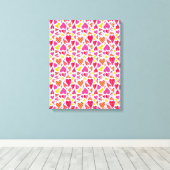 Whimsical Doodle Hörer mit Mustern und Textur Leinwanddruck (Insitu (Holzboden))