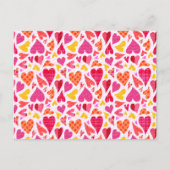 Whimsical Doodle Hörer mit Mustern und Textur Postkarte (Vorderseite)