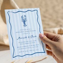 Whimsical Doodle Hummer Bake Probe Abendessen Einladung