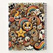 Whimsical Doodle Parade Notizblock (Rückseite)