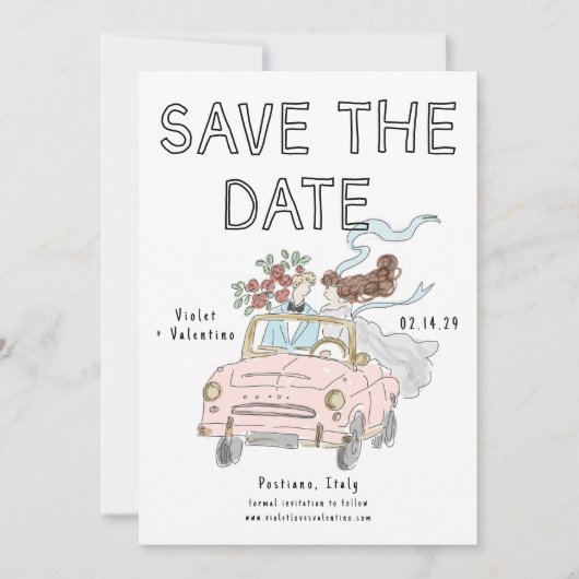 Whimsical Doodle Quirky Save-the-Date Save The Date (Vorderseite)